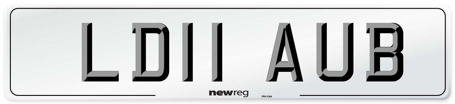 LD11 AUB Number Plate from New Reg